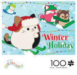 Squishmallow Winter Holiday 100 Piece Puzzle