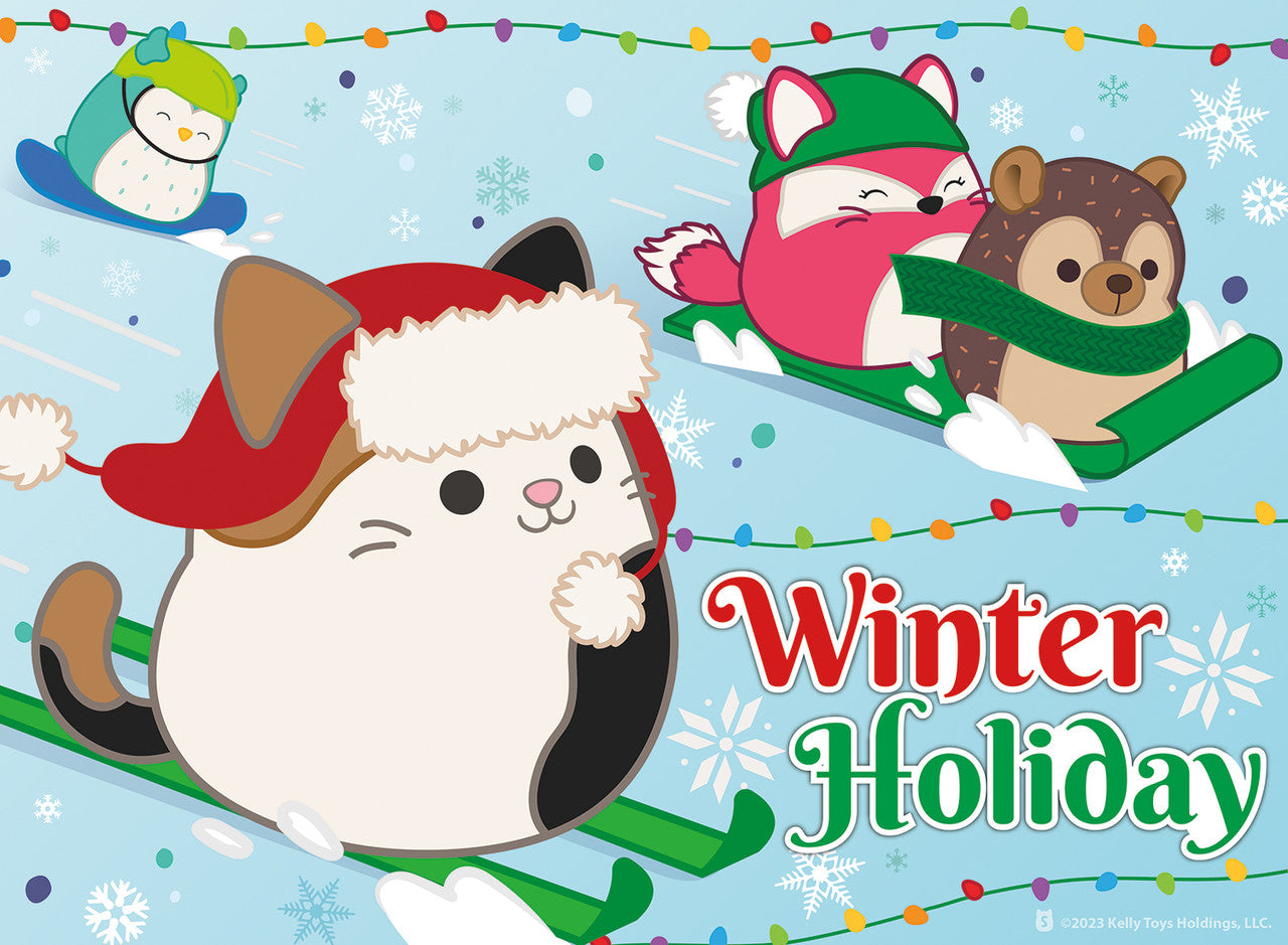 Squishmallow Winter Holiday 100 Piece Puzzle
