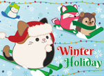 Squishmallow Winter Holiday 100 Piece Puzzle
