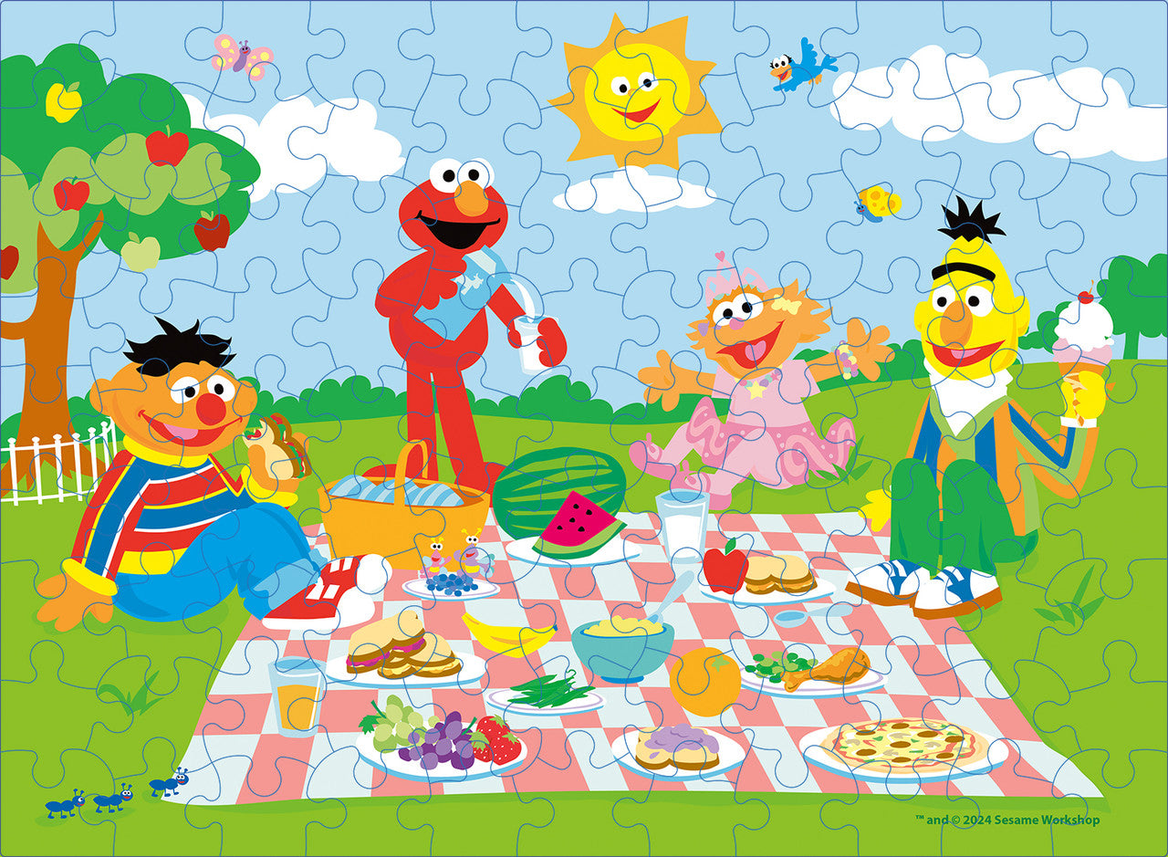 Sunny Day Sesame Street 100 Piece puzzle