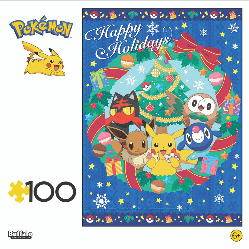 Pokemon - Alola Holiday Wreath 100 Piece Puzzle