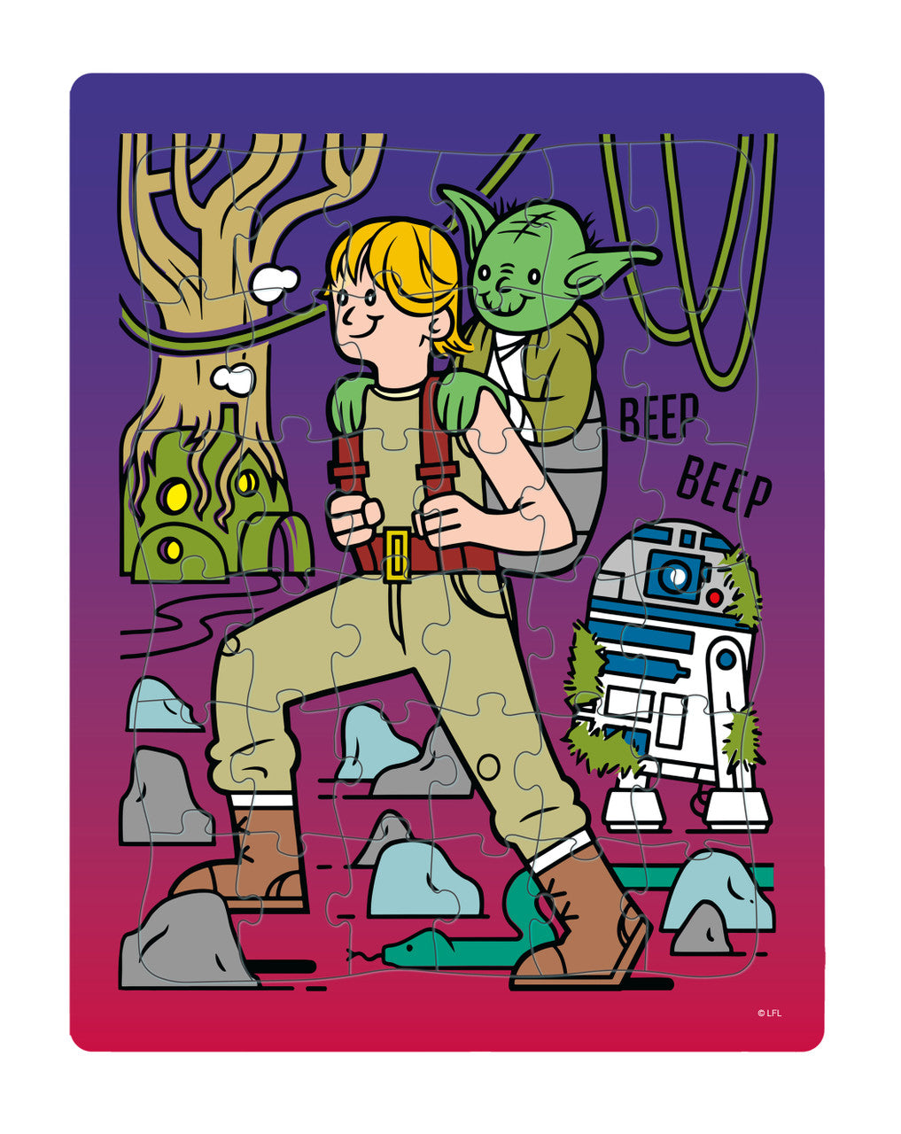 Star Wars 4 Pack Kids Puzzle - 12-piece puzzle to a 48-piece Puzzles