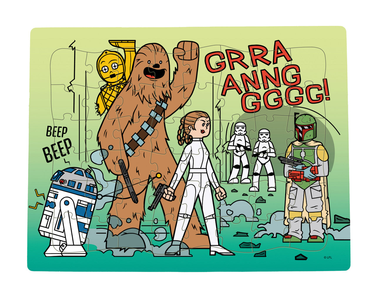 Star Wars 4 Pack Kids Puzzle - 12-piece puzzle to a 48-piece Puzzles