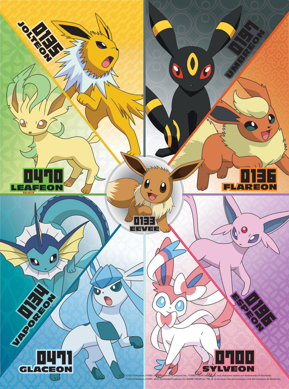 4 X 1 Multipack - Pokémon - Eevee Montage 300 & 500 Piece puzzles
