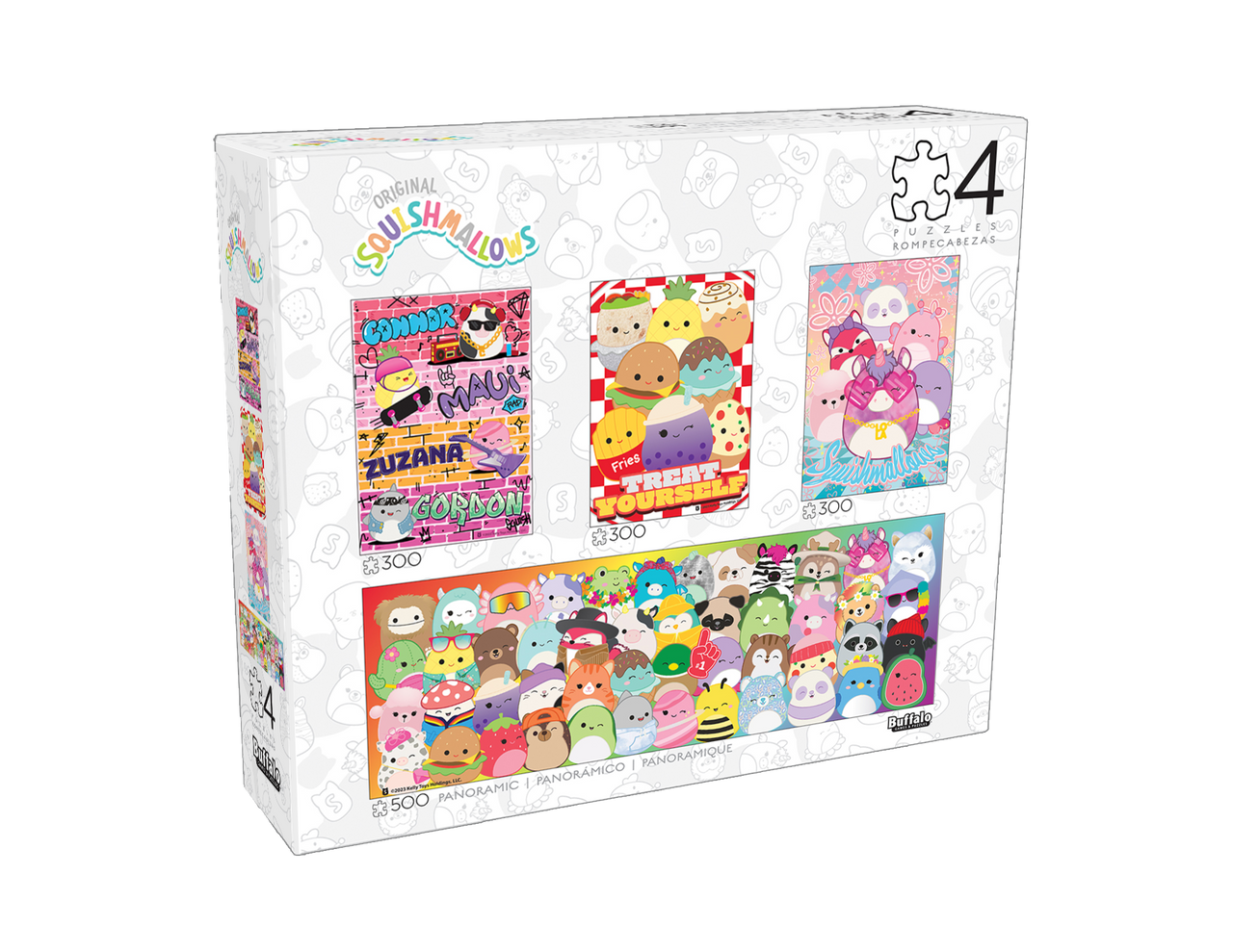 Squishmallow Party Pack (4 X 1 Multipack) 300 & 500 Piece Puzzles
