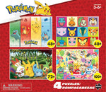 Kids Pokemon 4 X 1 Kids Multipack Puzzles 48, 72 & 100 piece puzzles