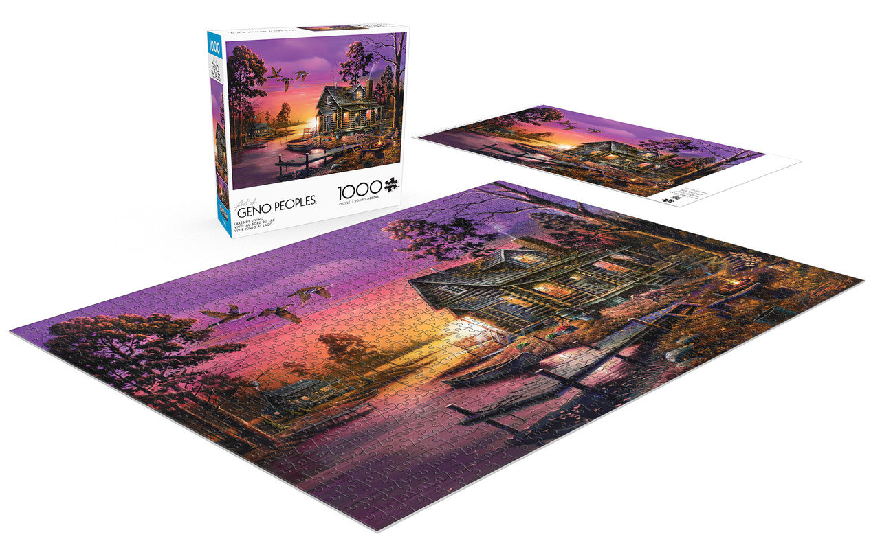 Geno Peoples: Lakeside Living 1000 Piece Puzzle
