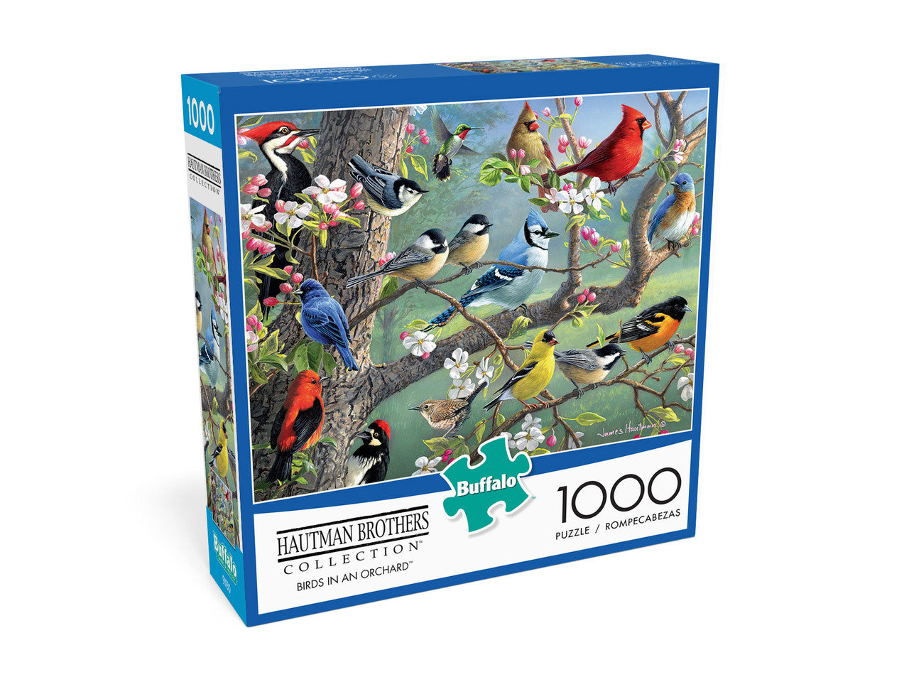 Hautman Brothers Birds in an Orchard 1000 Piece Jigsaw Puzzle Box