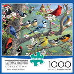 Hautman Brothers Birds in an Orchard 1000 Piece Jigsaw Puzzle Front