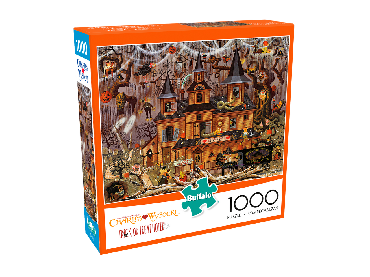 Charles Wysocki Trick or Treat Hotel 1000 3D Box