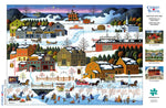 Charles Wysocki Hickory Haven Canal 1000 Piece Jigsaw Puzzle Poster