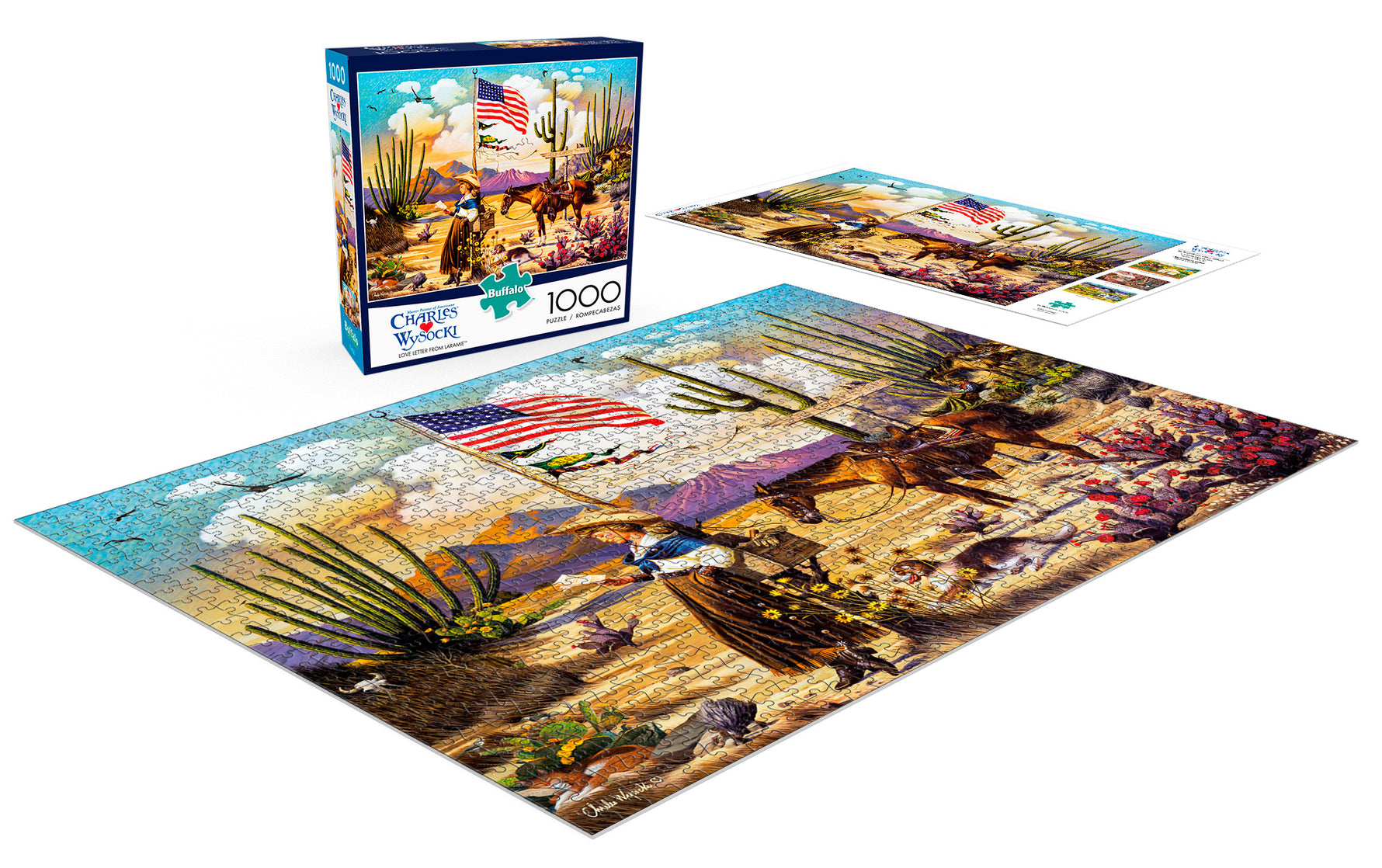 Charles Wysocki: Love Letter from Laramie 1000 Piece Puzzle