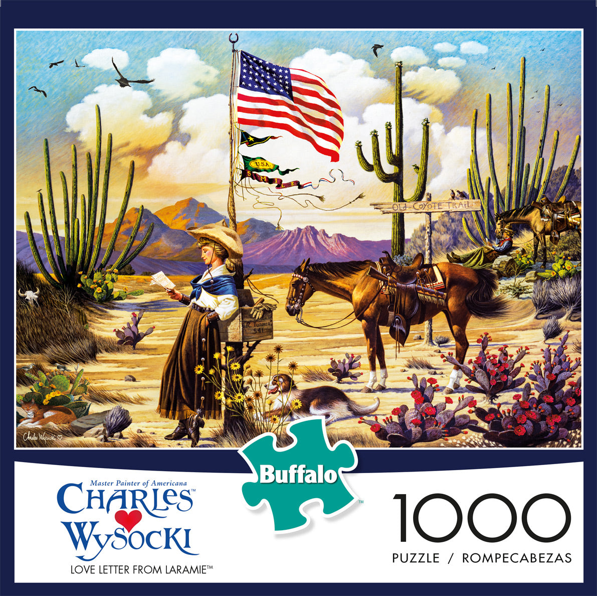 Charles Wysocki: Love Letter from Laramie 1000 Piece Puzzle
