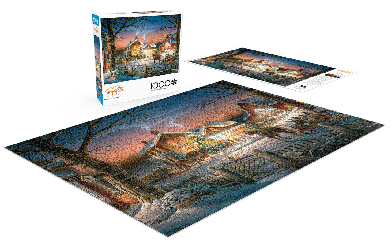 Terry Redlin: Trimming The Tree 1000 Piece Puzzle
