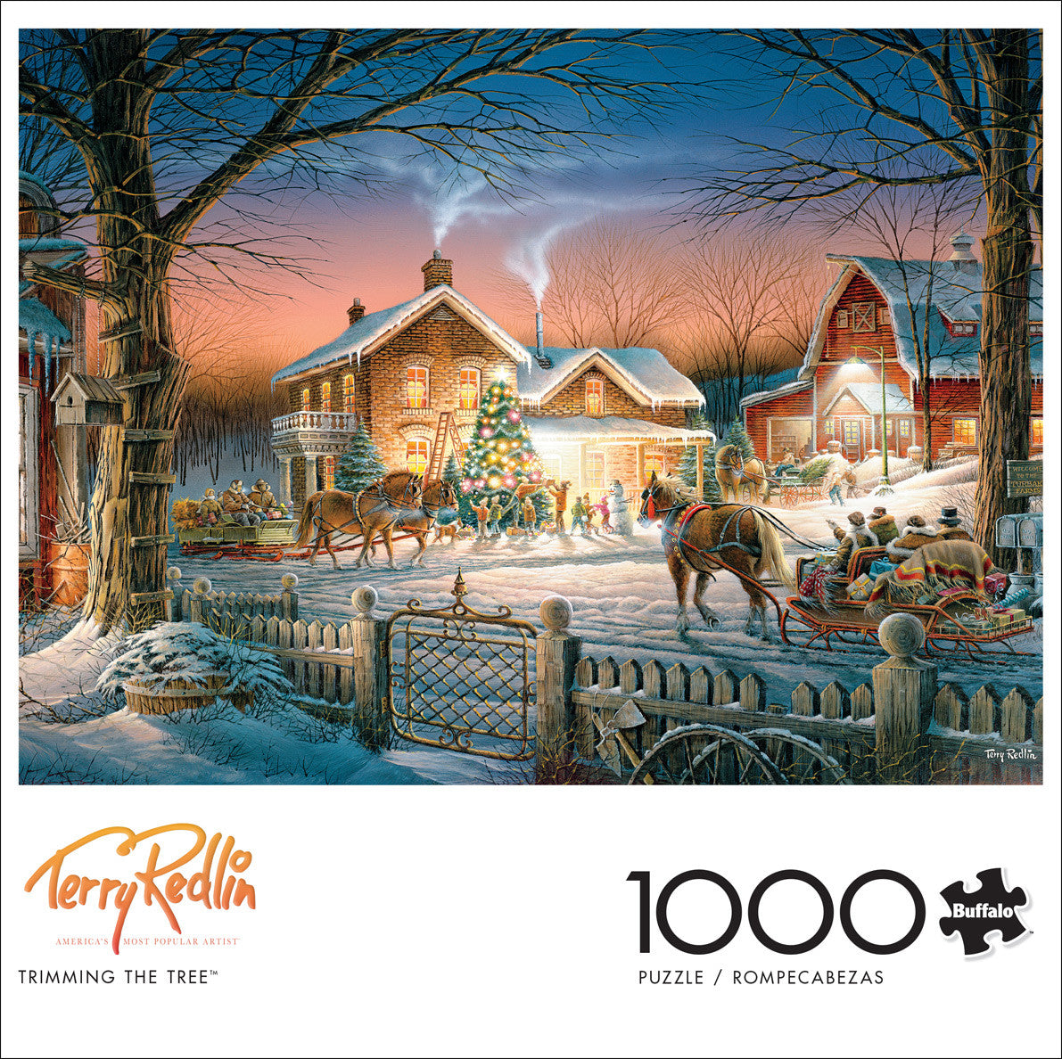 Terry Redlin: Trimming The Tree 1000 Piece Puzzle