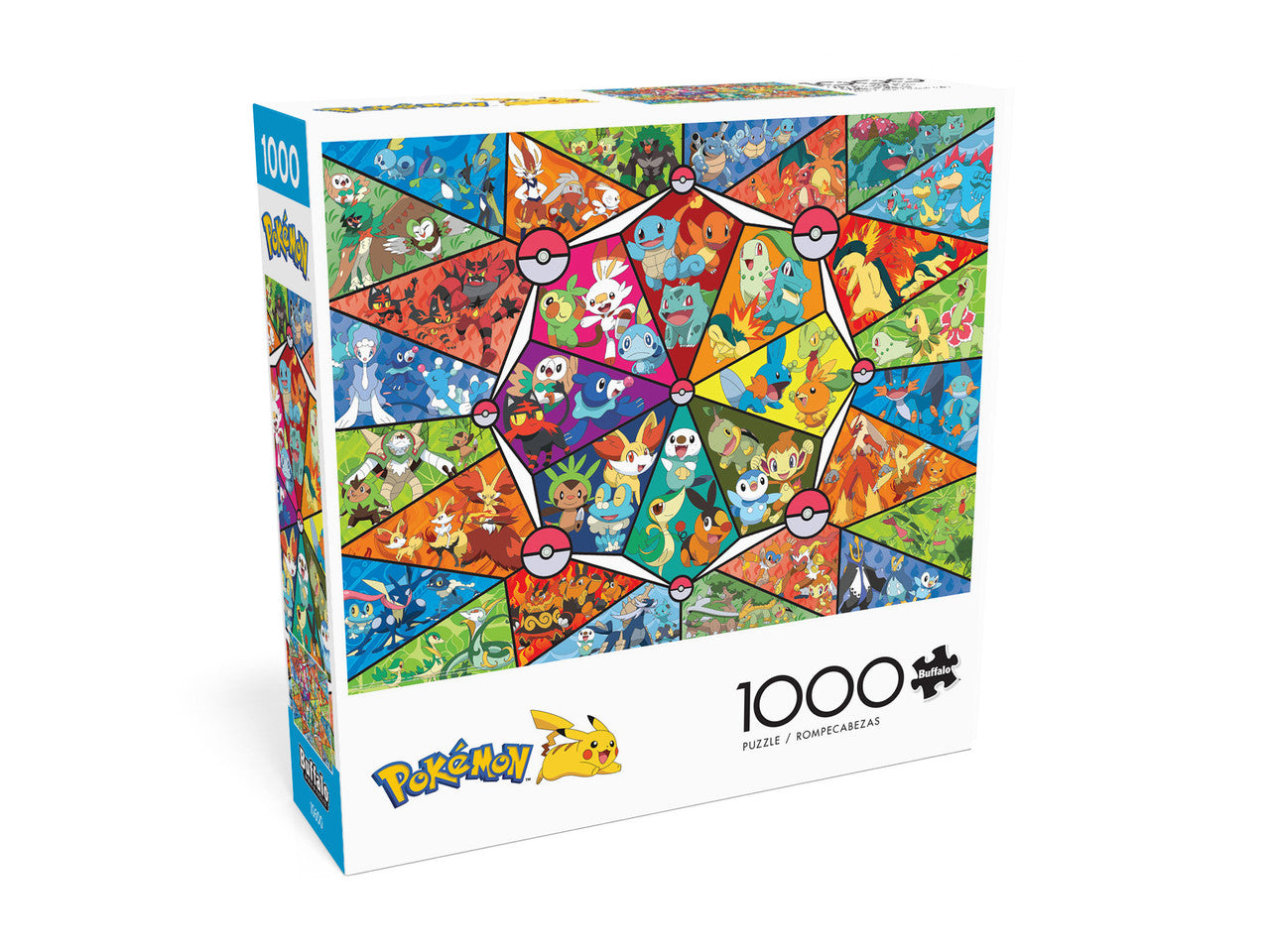 Pokemon: Stained Glass Starters 1000 Piece Puzzle