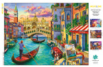 Night & Day Sights of Venice 1000 Piece Jigsaw Puzzle Poster
