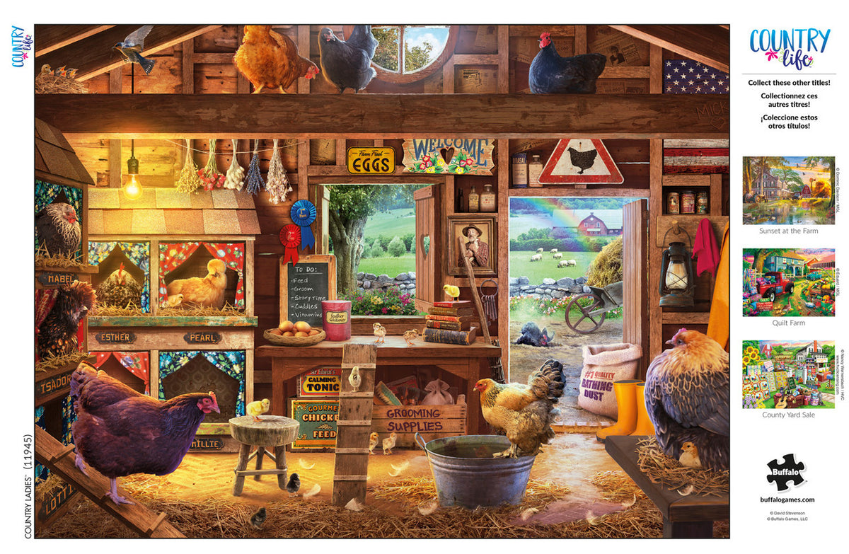 Country Life Country Ladies 1000 Piece Jigsaw Puzzle Poster