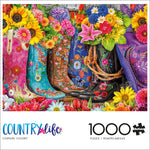 Country Life Cowgirl Colors 1000 Piece Jigsaw Puzzle Front