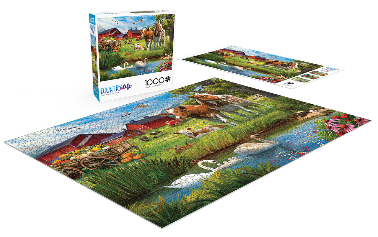 Country Life: Fall at the Farm 1000 Piece Puzzle