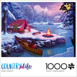 Country Life: Snowy Retreat 1000 Piece Puzzle