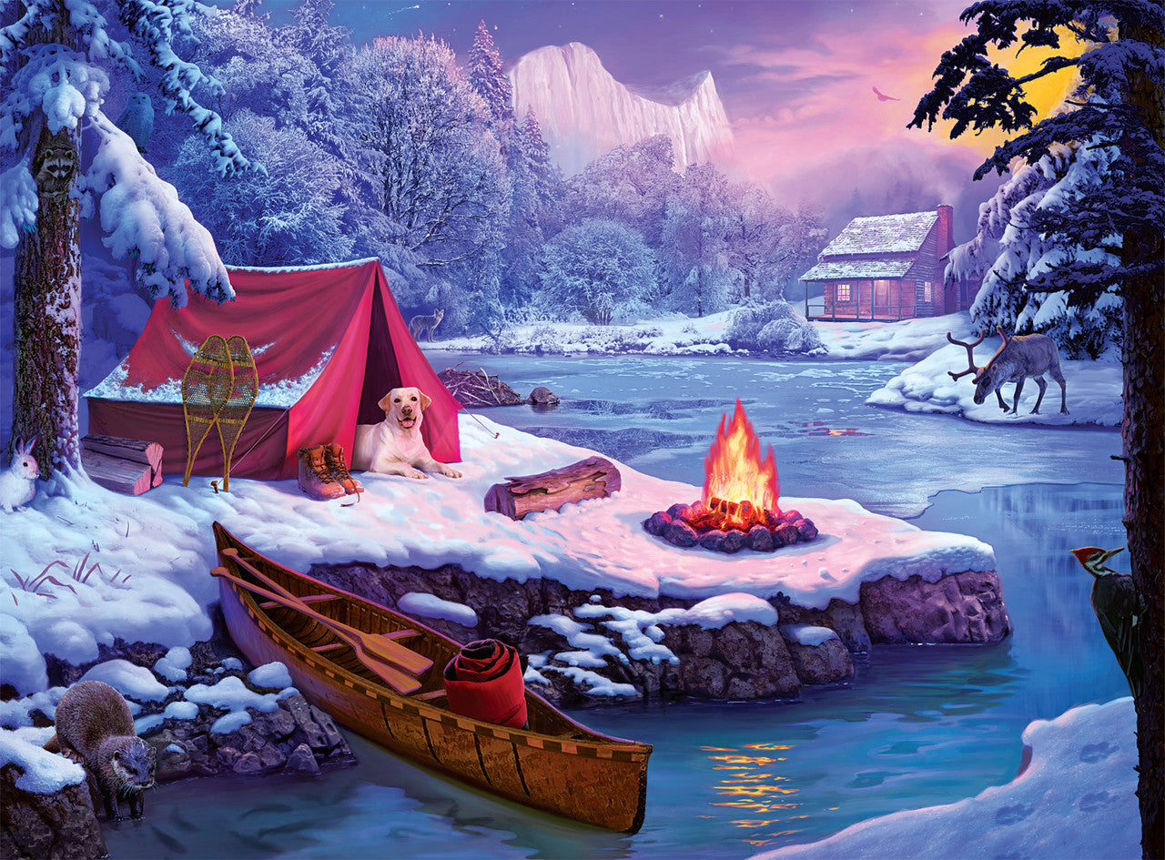 Country Life: Snowy Retreat 1000 Piece Puzzle