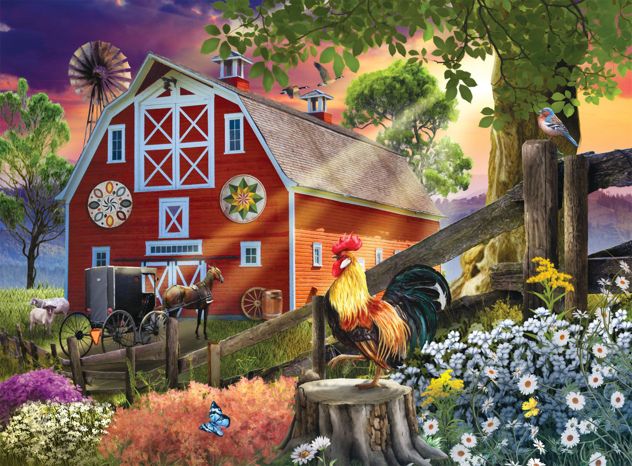 Country Life: Morning at the Farm 1000 Piece Puzzle