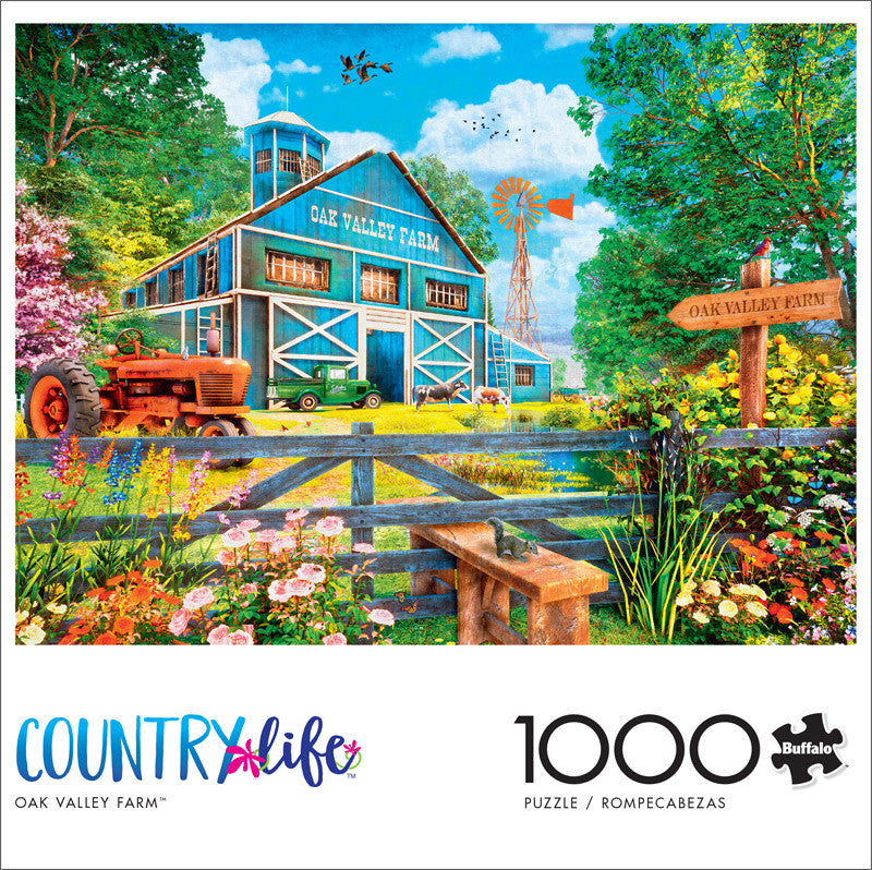 Country Life: Oak Valley Farm 1000 Piece Puzzle