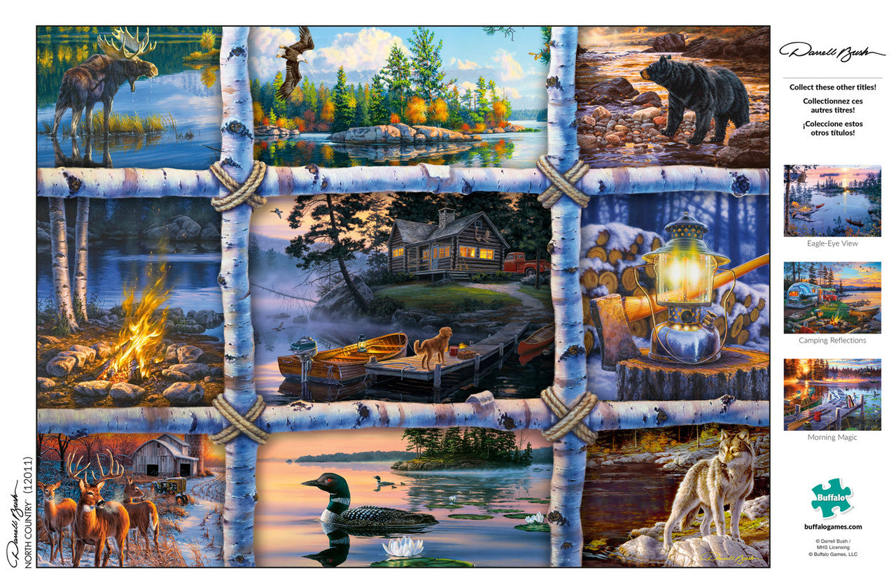 Darrell Bush North Country 1000 Piece Jigsaw Puzzle Poster