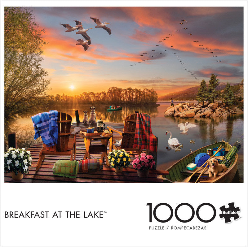 Breakfast at the Lake 1000 Piece Jigsaw Puzzle
