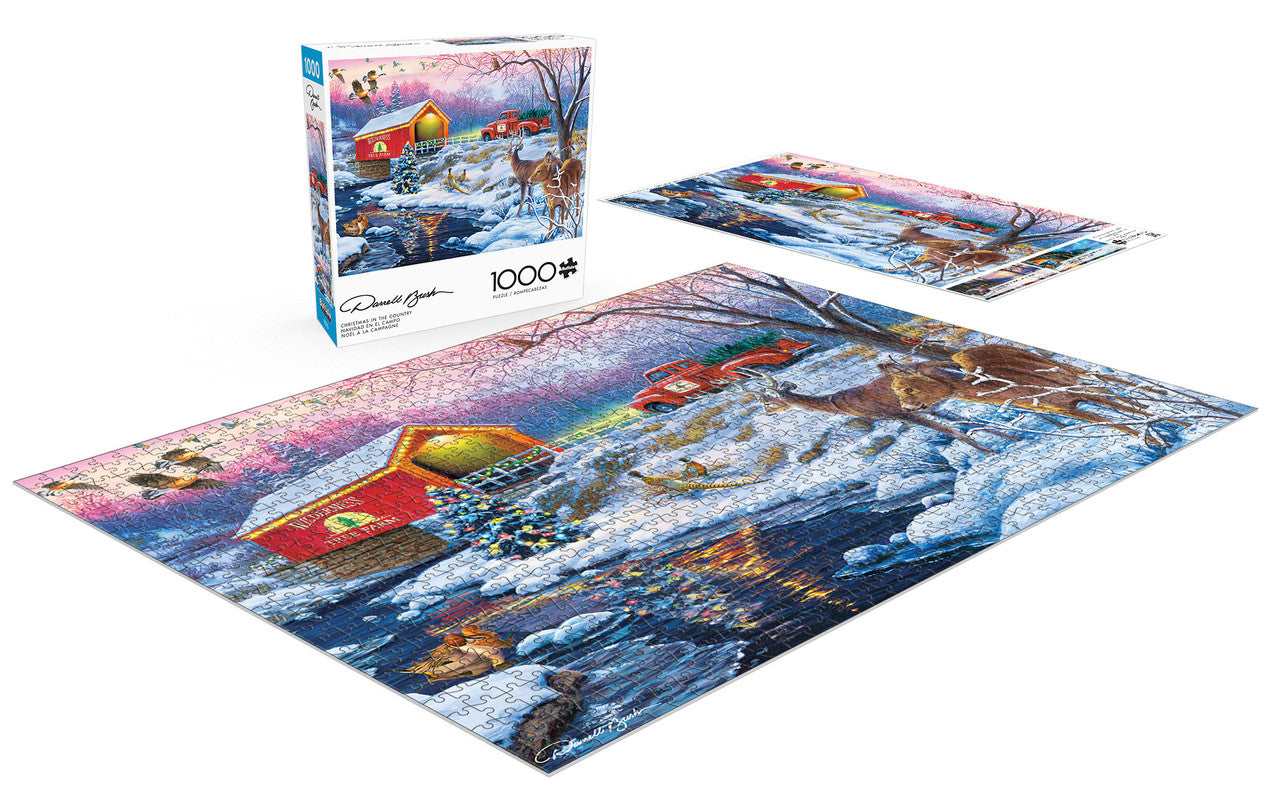 Darrell Bush: Christmas in the Country 1000 Piece Puzzle