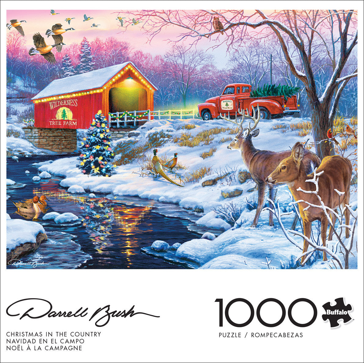 Darrell Bush: Christmas in the Country 1000 Piece Puzzle