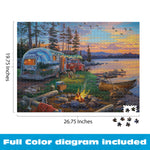 A Happy Camper - 1000 Piece Jigsaw Puzzle by Darrell Bush