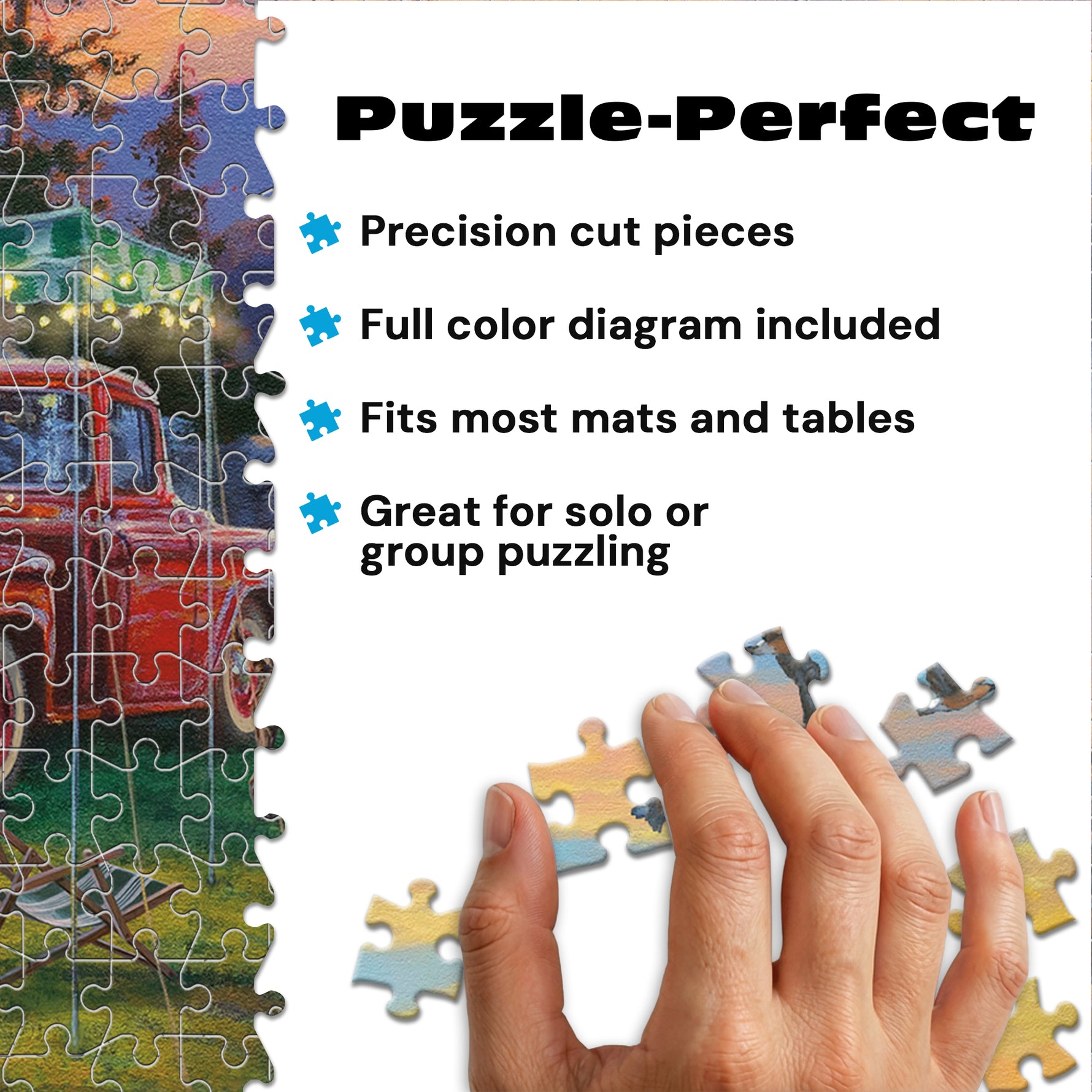 A Happy Camper - 1000 Piece Jigsaw Puzzle by Darrell Bush