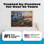 A Happy Camper - 1000 Piece Jigsaw Puzzle by Darrell Bush