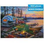 A Happy Camper - 1000 Piece Jigsaw Puzzle by Darrell Bush