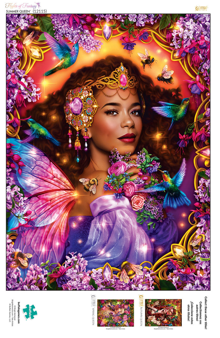 Flights of Fantasy Summer Queen Glitter Edition 1000 Piece Jigsaw Puzzle Poster