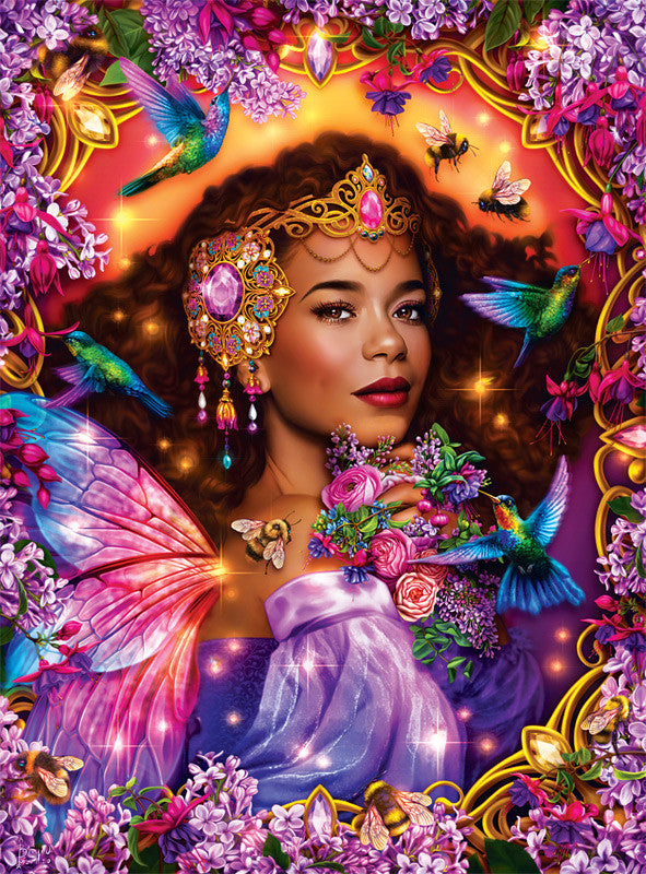 Flights of Fantasy Summer Queen Glitter Edition 1000 Piece Jigsaw Puzzle