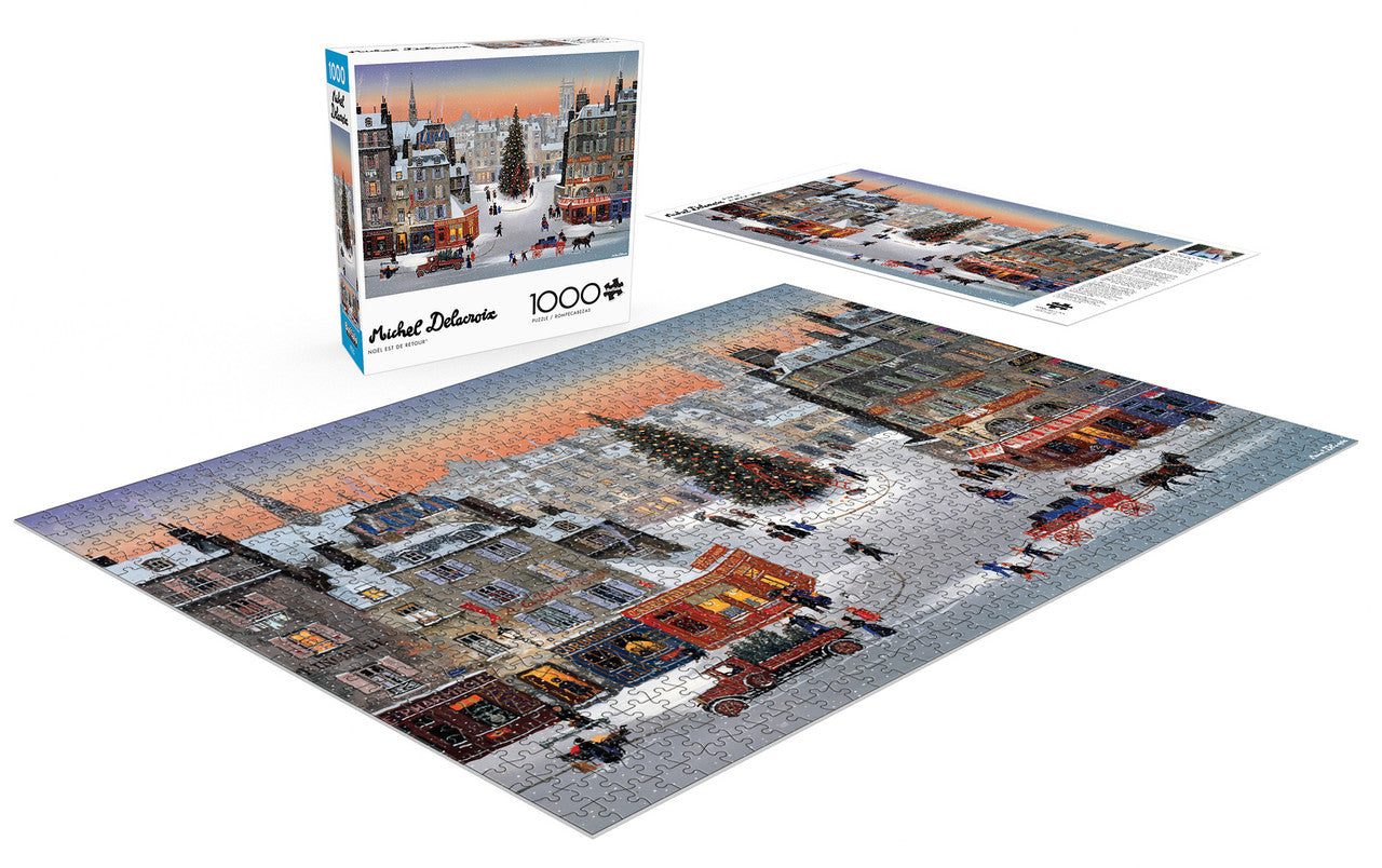 Michel Delacroix: Noël est de Retour 1000 Piece Puzzle