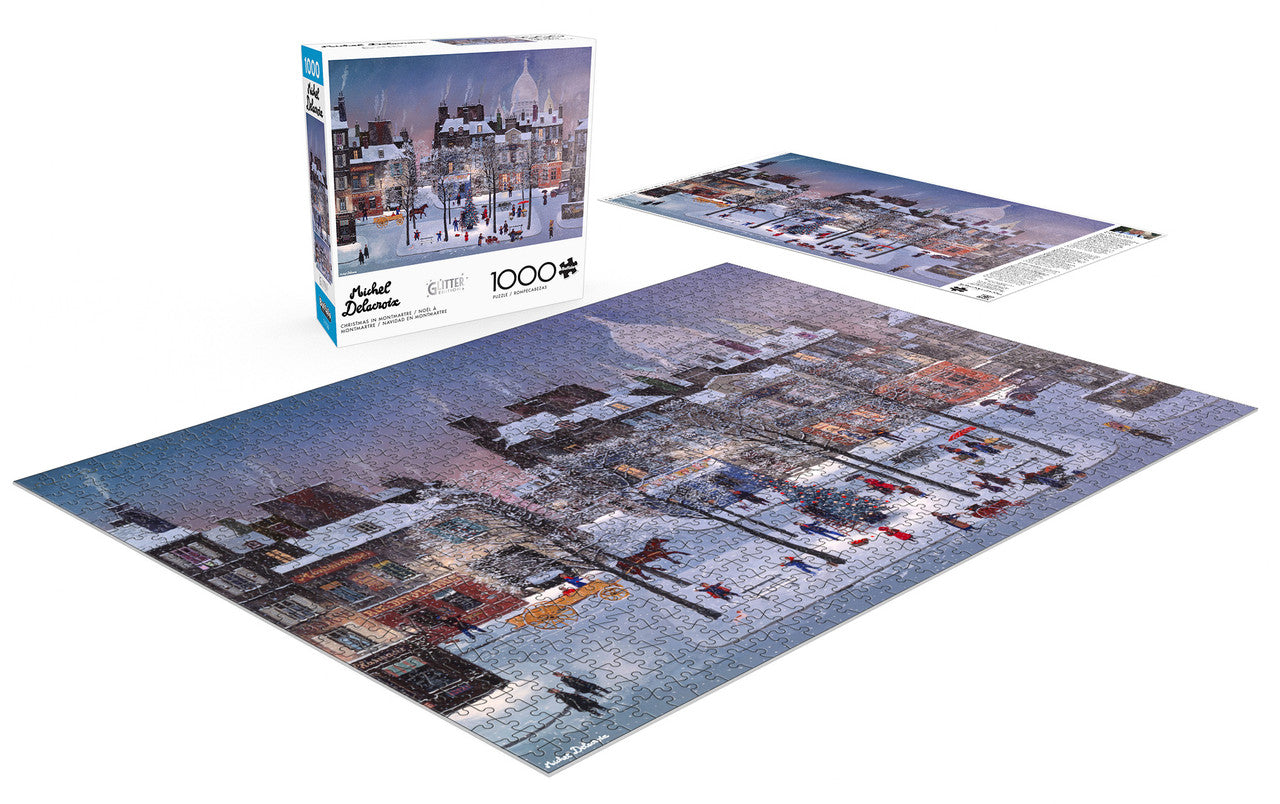 Michel Delacroix: Christmas in Monmartre 1000 Piece Puzzle