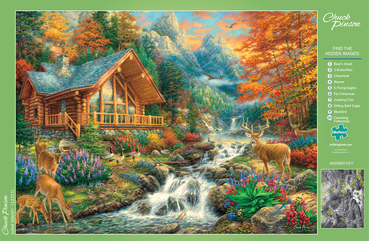 Chuck Pinson Alpine Serenity 1000 Piece Jigsaw Puzzle Poster
