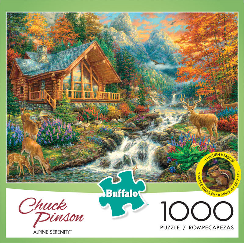 Chuck Pinson Alpine Serenity 1000 Piece Jigsaw Puzzle Front