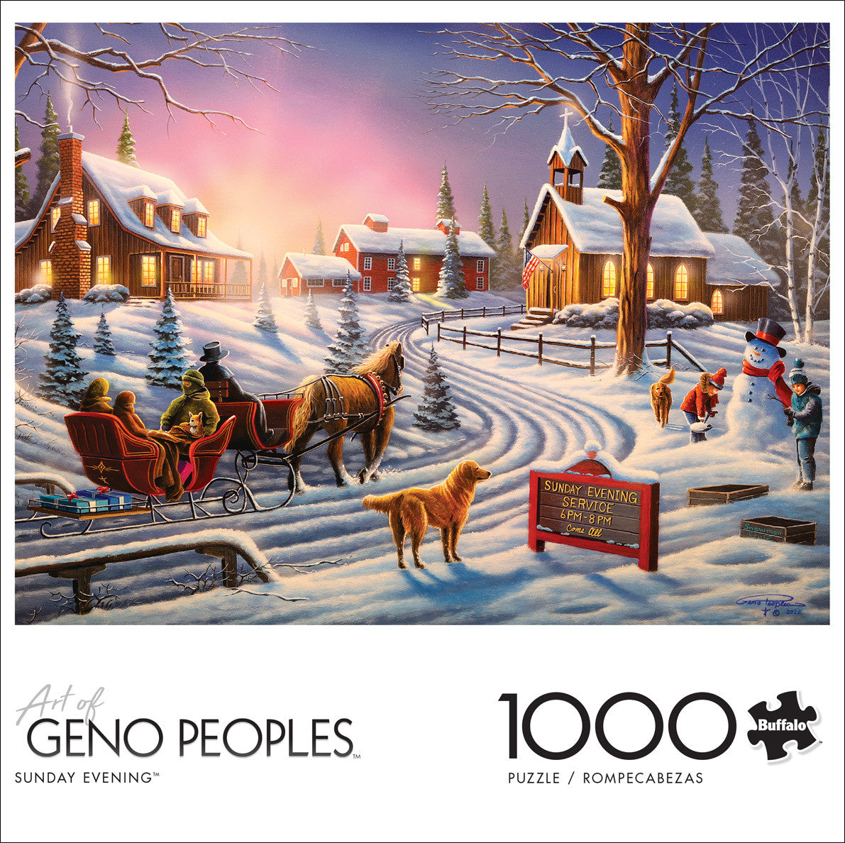 Geno Peoples: Sunday Evening 1000 Piece Puzzle