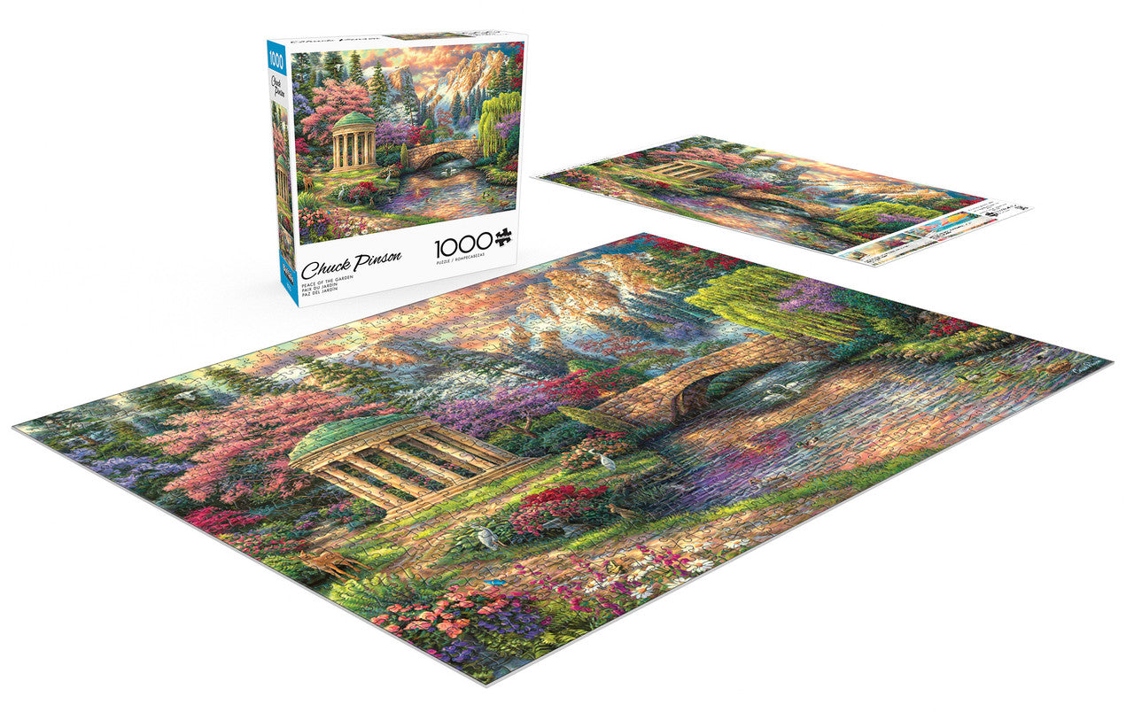 Chuck Pinson's Escapes: Peace of the Garden 1000 Piece Puzzle