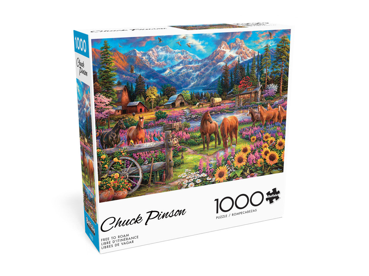 Chuck Pinson's Escapes: Free to Roam 1000 Piece Puzzle
