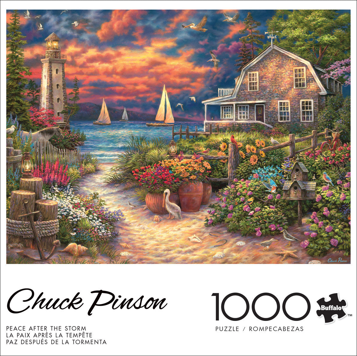 Chuck Pinson's Escapes: Peace After the Storm 1000 Piece Puzzle