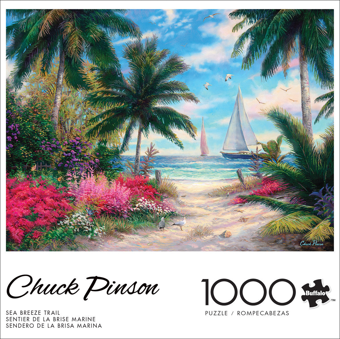 Chuck Pinson's Escapes: Sea Breeze Trail 1000 Piece Puzzle