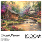 Chuck Pinson's Escapes: Brookside Retreat 1000 Piece Puzzle