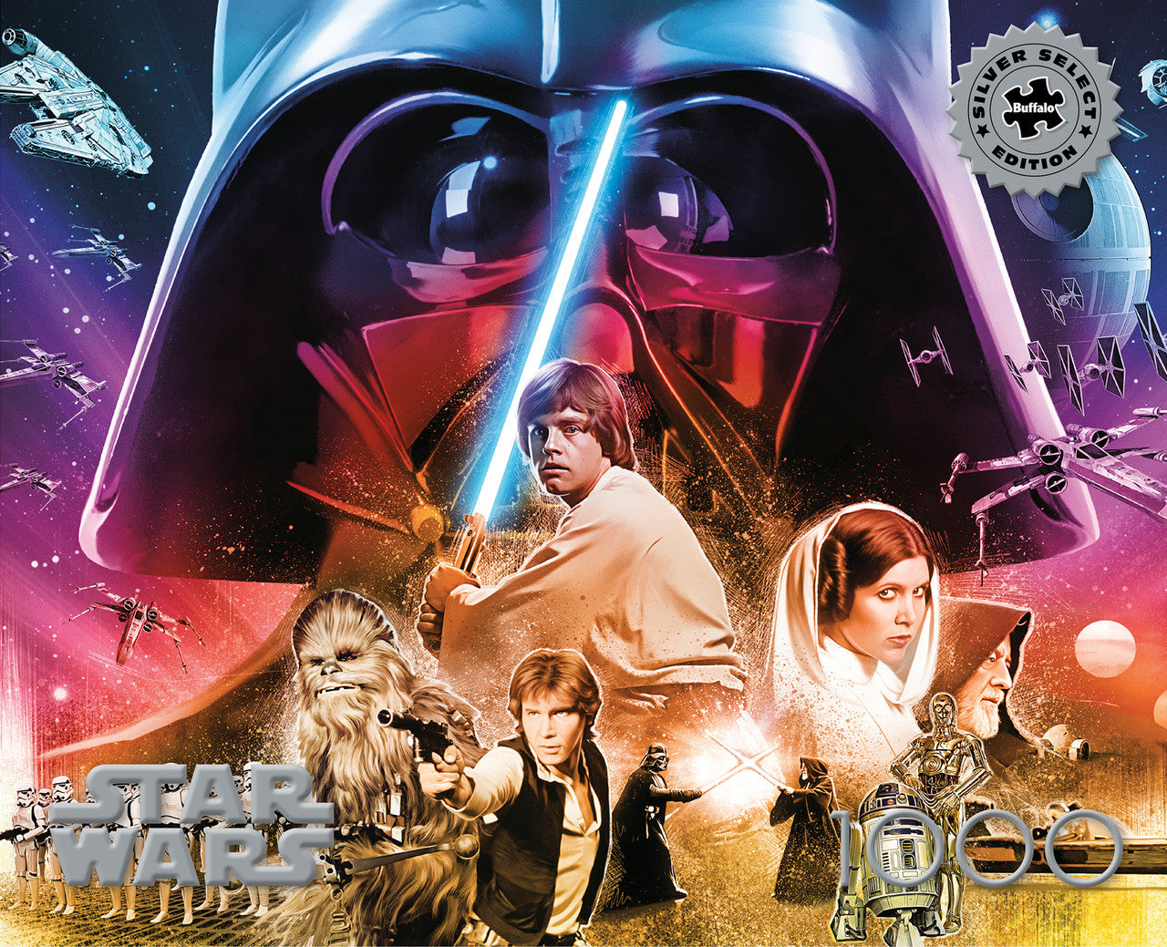 Star Wars The Rebels Journey 1000 Piece Puzzle - Silver Select: Giftable Box With Silver Foil Accents