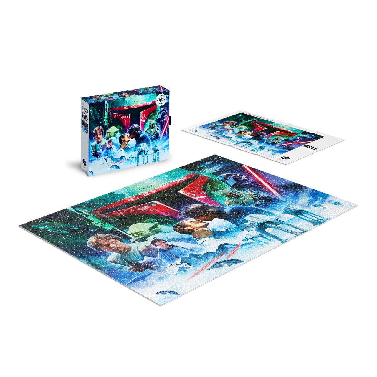 Star Wars The Rebellion’s Defeat 1000 Piece Puzzle - Silver Select: Giftable Box With Silver Foil Accents